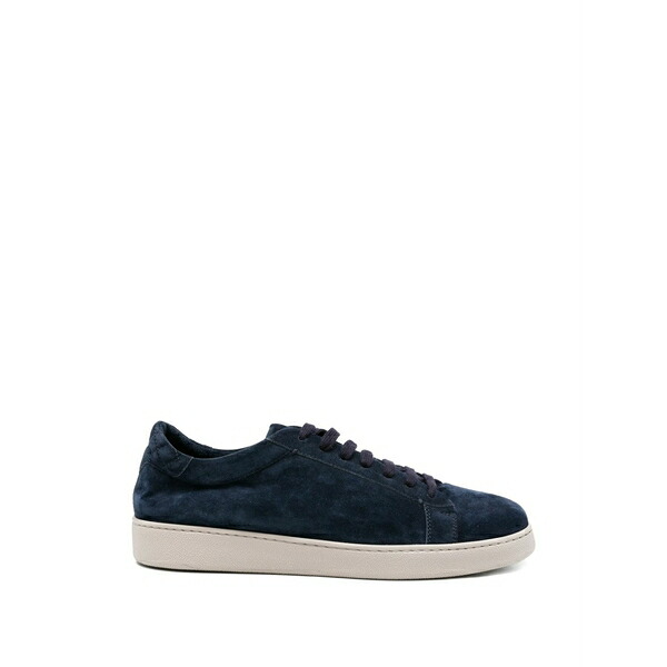 イレブンティ メンズ スニーカー シューズ Lace-up suede sneakers Blue