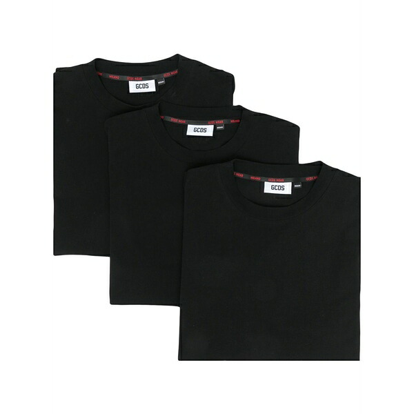 ジーシーディーエス メンズ Tシャツ トップス Solid colour t-shirt Black｜asty