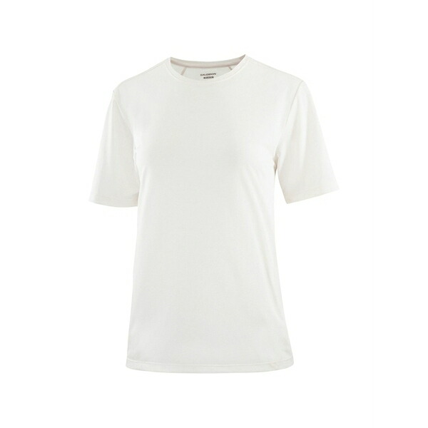 サロモン レディース ティーシャツ トップス Shakeout raglan-sleeve t-shirt Neutrals