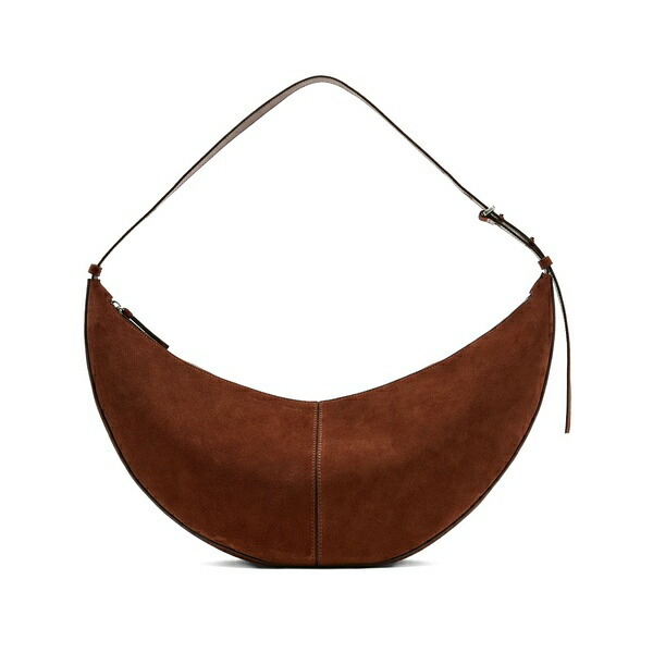 プロエンザショラー レディース ショルダーバッグ 御徒面子 Slide suede shoulder bag Brown
