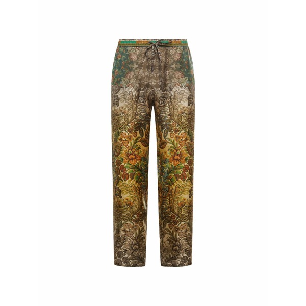 ピエール＝ルイ・マシア メンズ 心地よいズボン下 ボトムス Aloe botanical-print straight trousers Green