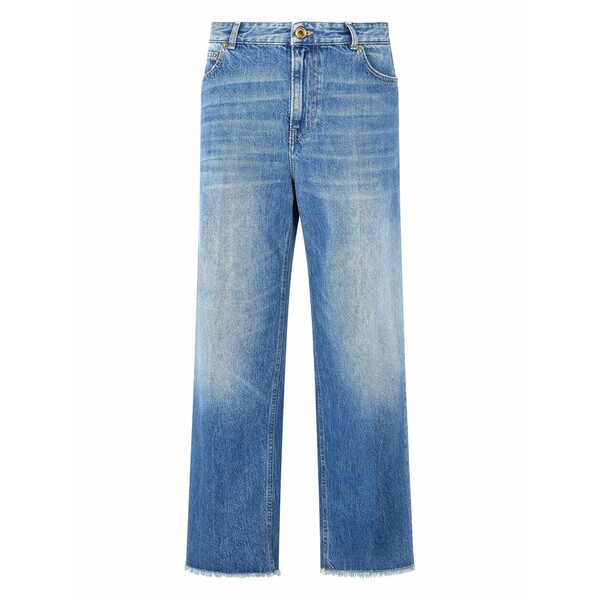 ロベルトカヴァリ レディース ジーンズズボン下 ボトムス High-waisted wide-leg jeans Blue