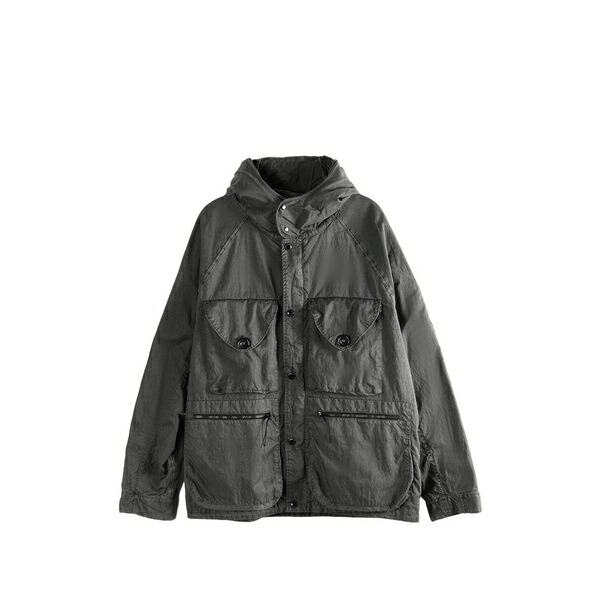 シーピーカンパニー メンズ 上衣＆上衣 アウター Panama-r hooded button jacket Grey