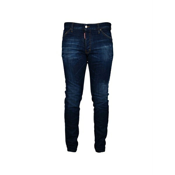 ディースクエアード メンズ ジーンズズボン下 ボトムス Cool guy faded-effect logo-patch jeans Blue