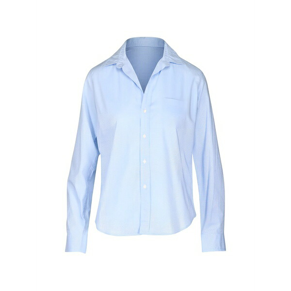 真っ直ぐ ＆ アイリーン レディース プルオーバー トップス Button-up shirt Blue