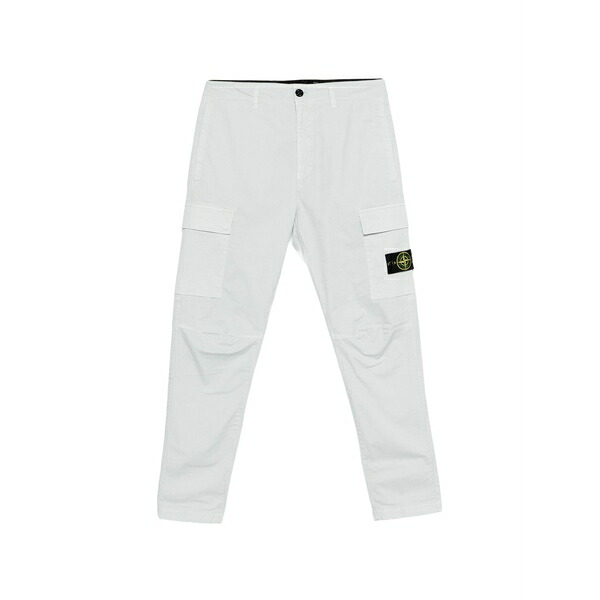 ストーンアイランド メンズ 心地よいズボン下 ボトムス Cargo logo-patch trousers Blue