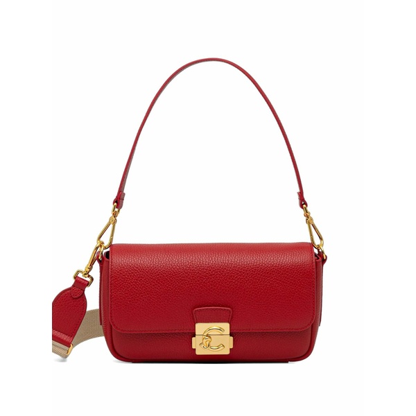 コチネレ レディース ショルダーバッグ 御徒面子 Medium c-me lock shoulder bag Red