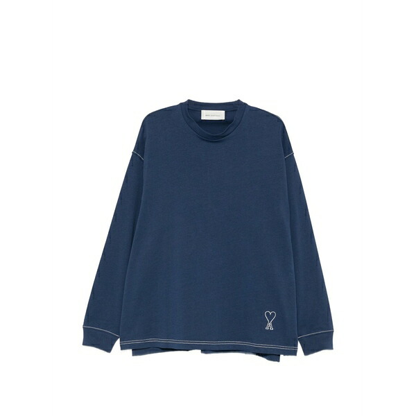 意中の女 メンズ パーカー・スウェットシャツ アウター Long-sleeves sweatshirt Blue