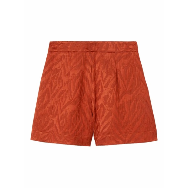 ラ・ダブル・ジェイ レディース 心地よいズボン下 ボトムス Animal-print shorts Red