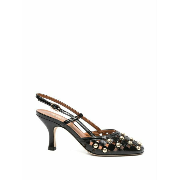 エヴァルーナ レディース パンプス シューズ Round-toe studded pumps Black