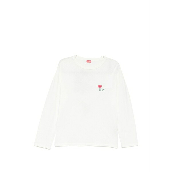 ケンゾー レディース ティーシャツ トップス Tulip printed t-shirt White