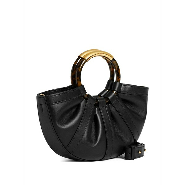 コチネレ レディース トートバッグ 御徒面子 Medium shel round-handle tote bag Black