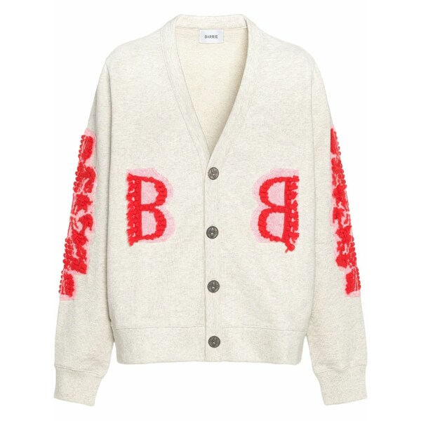 バリー レディース ジレー アウター Logo-embroidered cardigan White