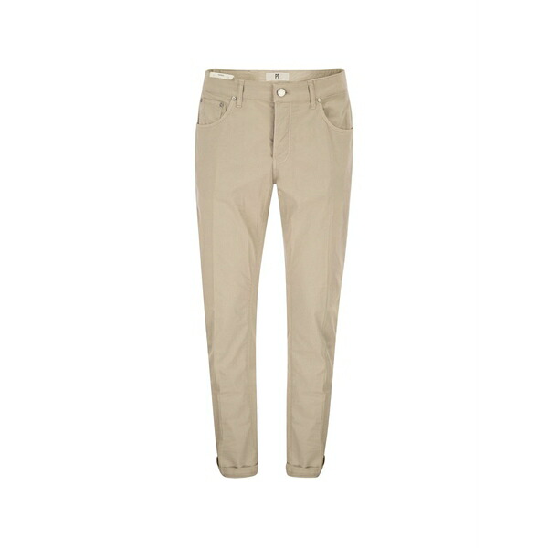 PTトリノ メンズ ジーンズズボン下 ボトムス Five-pocket tapered jeans Neutrals