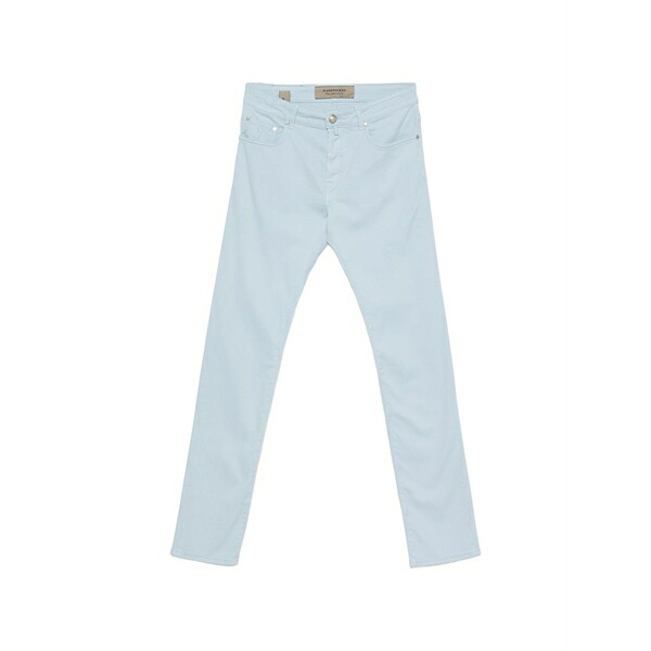 お手て爪 メンズ 心地よいズボン下 ボトムス Ravello slim-fit trousers Blue