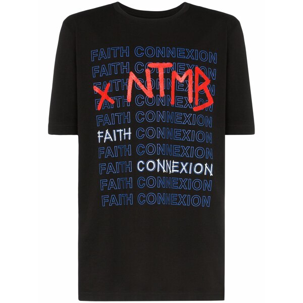 フェイスコネクション メンズ ティーシャツ トップス X ntmb logo cotton t-shirt Black