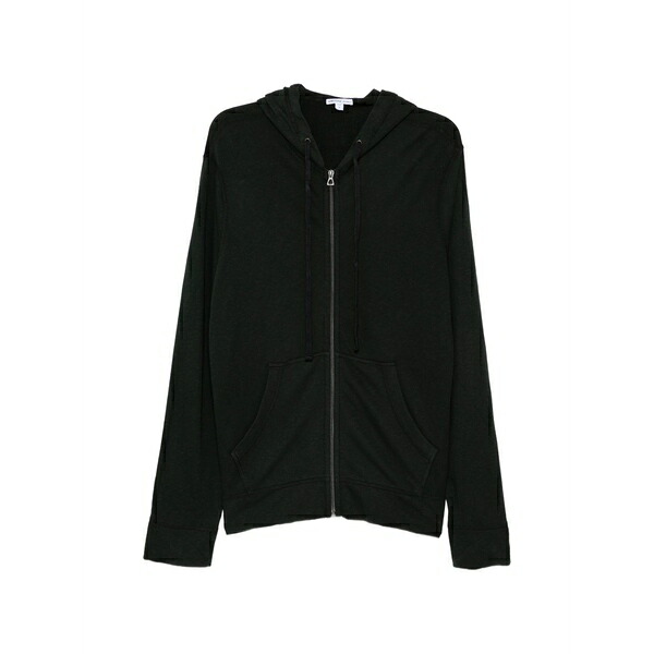 ジェームス 銭入れ メンズ パーカー・スウェットシャツ アウター French terry zip-up hoodie Green