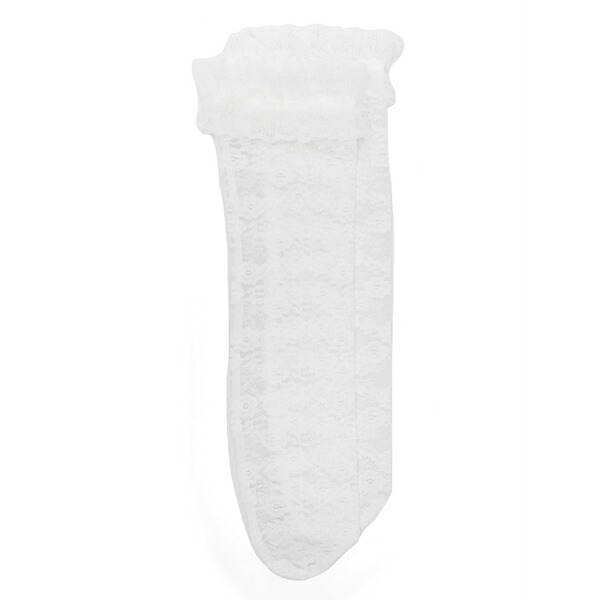 セルフ・ポートレイト レディース ソックス アンダー御召しもの Floral-lace socks White