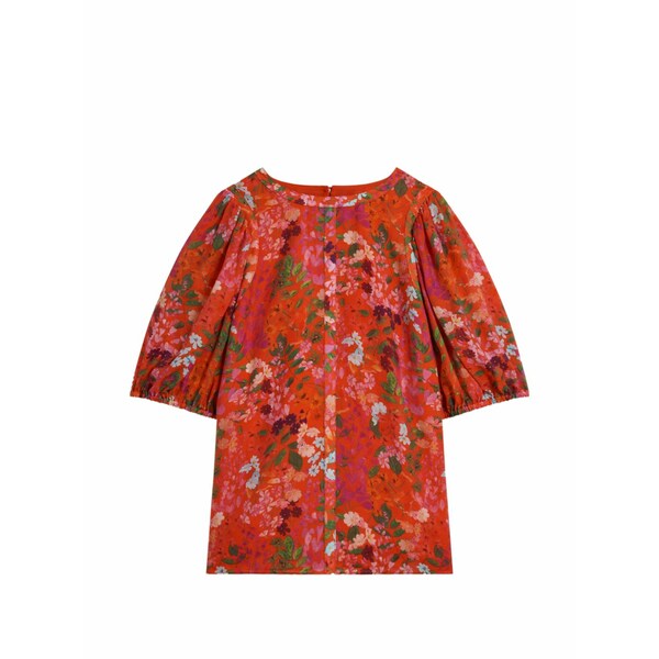 テッドベーカー レディース プルオーバー トップス Hahtie floral-print puff-sleeve top Red