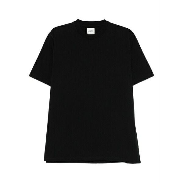 アルテ アンベルス メンズ ティーシャツ トップス Cotton t-shirt Black