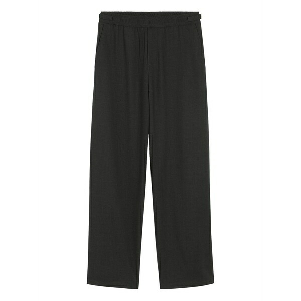 意中の女 メンズ 心地よいズボン下 ボトムス Elasticated patch-pocket trousers Black