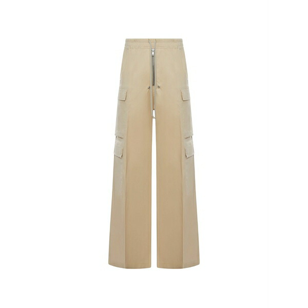 リックオウエンス メンズ カジュアルパンツ ボトムス Zip-fastening pocket trousers Neutrals|asty