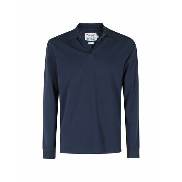 エムシーツーセイントバース メンズ スポーツシャツ トップス Henry long-sleeve sweater Blue