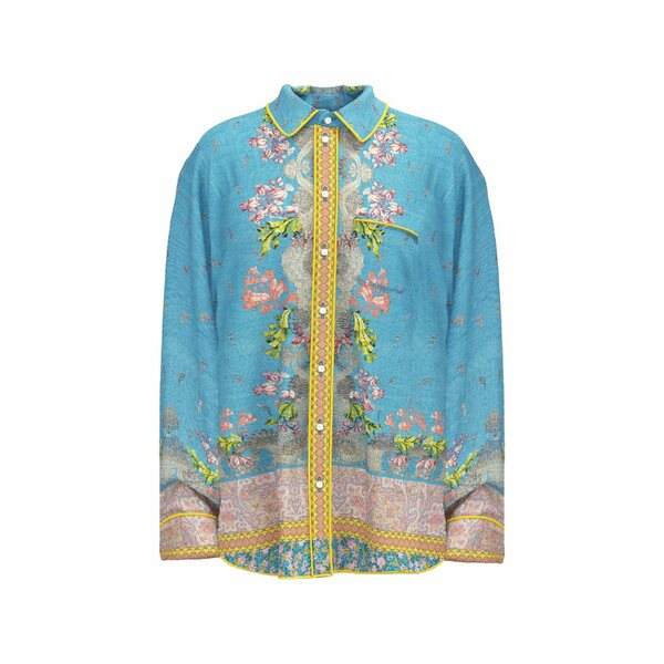ピエール＝ルイ・マシア メンズ プルオーバー トップス Aloe floral-print longsleeve shirt Blue