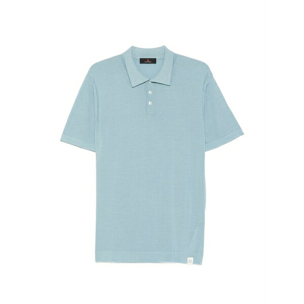 ピューテリー メンズ スポーツシャツ トップス Malaga short-sleeve polo shirt Blue