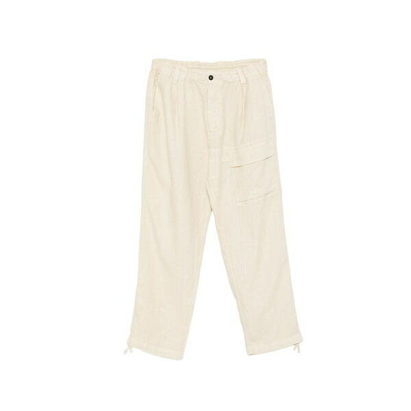 シーピーカンパニー メンズ 心地よいズボン下 ボトムス Pocket-detail drawstring trousers Neutrals