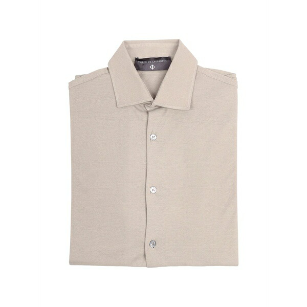 フィリッポ デ ラウレンティス メンズ プルオーバー トップス Long-sleeve button-up shirt Neutrals