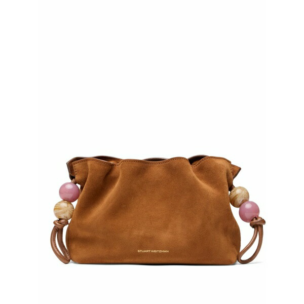 スチュアート ワイツマン レディース クラッチペダル御徒面子 御徒面子 Mini majorca clutch bag Brown