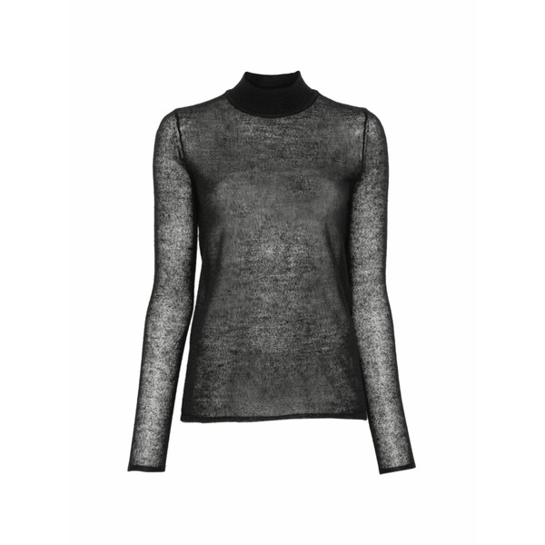 バーバラ ブイ レディース 編み物\u0026ティーシャツ アウター Mock-neck sweater Black