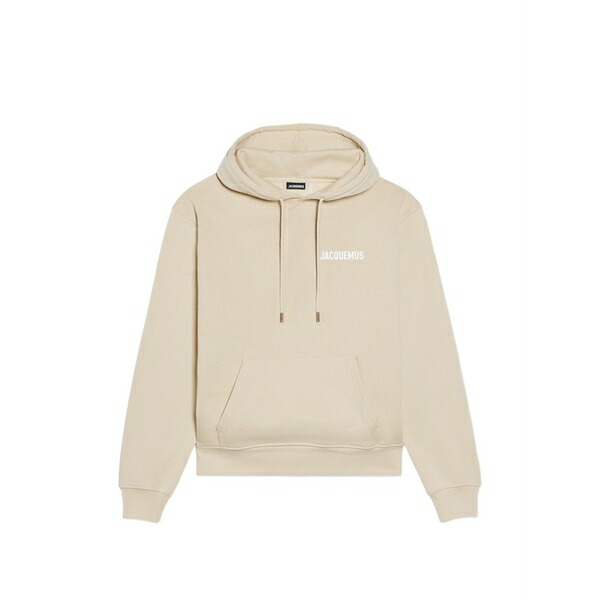 ジャクエムス メンズ パーカー・スウェットシャツ アウター Drawstring hoodie Neutrals