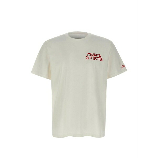 エムシーツーセイントバース メンズ スポーツシャツ トップス Portland italians do it better t-shirt White