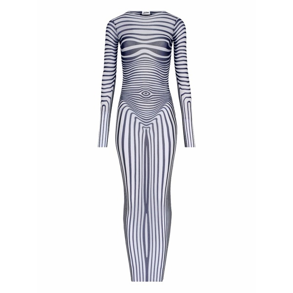 ジャン極点 ゴルチエ レディース 衣裳 トップス The body morphing long-sleeves maxi dress White
