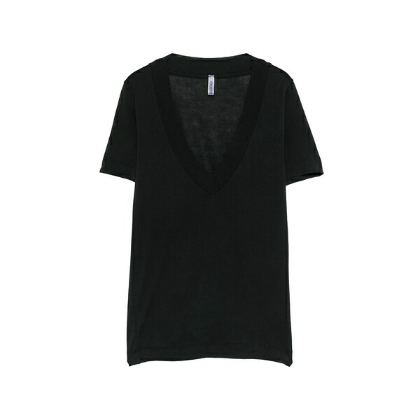 ダニエル フィエゾリ レディース ティーシャツ トップス V-neck ultralight t-shirt Black