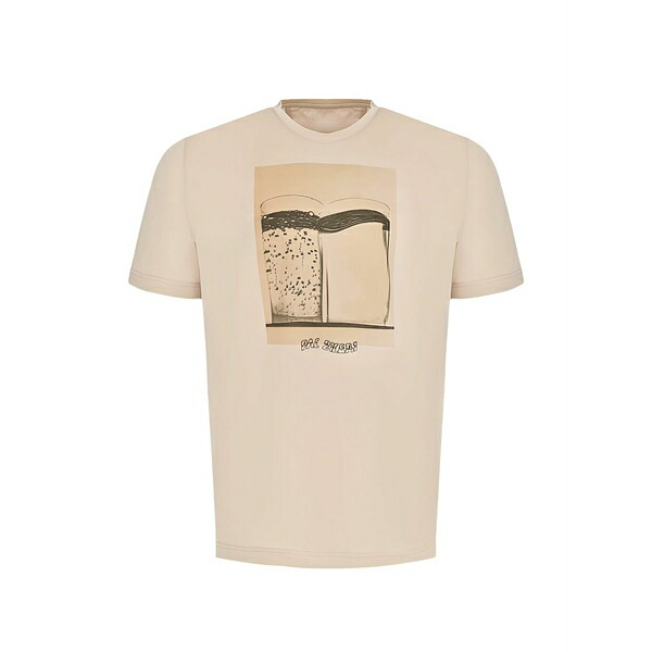 パルジレリ メンズ プルオーバー トップス Graphic crew-neck t-shirt Neutrals