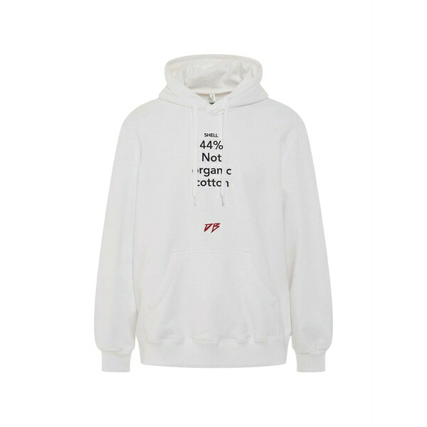 ダブレット メンズ パーカー・スウェットシャツ アウター Logo-detail hoodie White