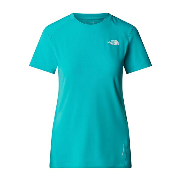 北の方人間の顔 レディース プルオーバー トップス Logo t-shirt Blue