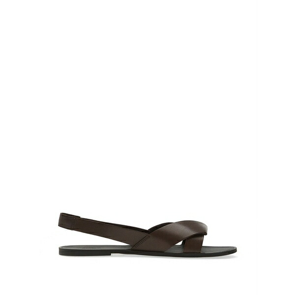 流れ者 レディース サンダル シューズ Tia crossover-strap sandals Brown