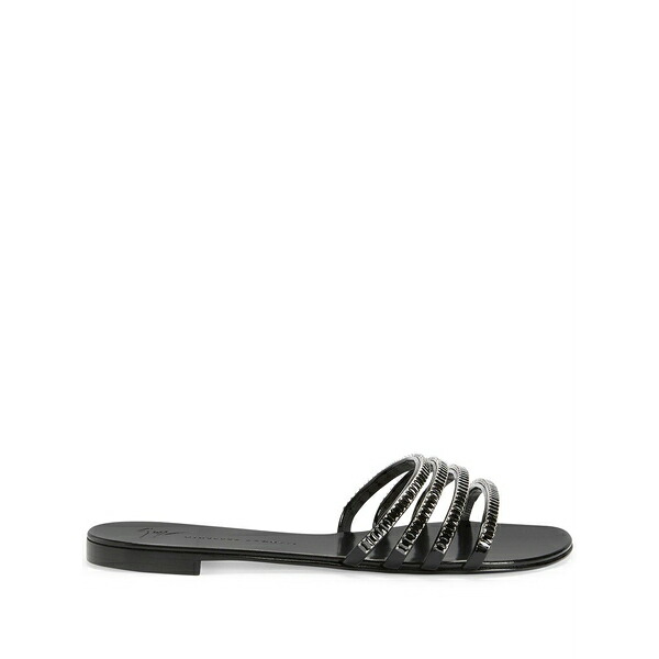ジュゼッペザノッティ レディース サンダル シューズ Iride crystal-embellished sandals Black