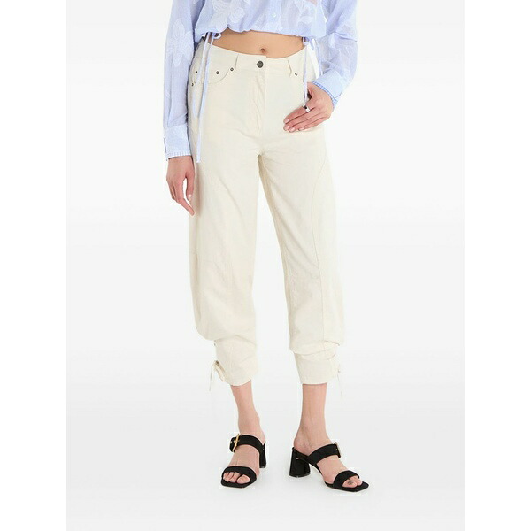 デジグアル レディース 心地よいズボン下 ボトムス Pocket buttoned trousers Neutrals