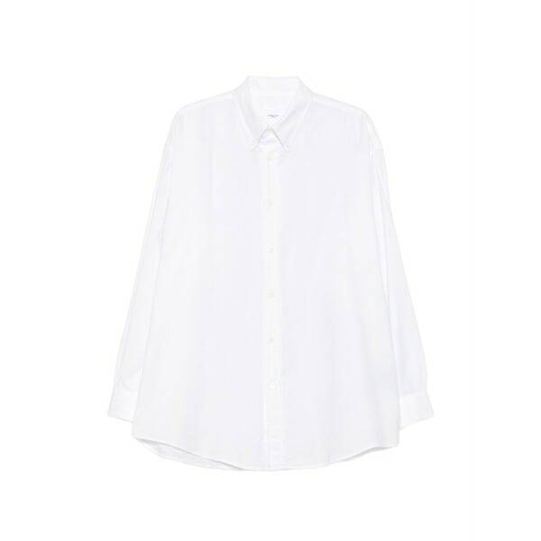 地下室 部屋の入り口 メンズ プルオーバー トップス Ceola button-down collar shirt White