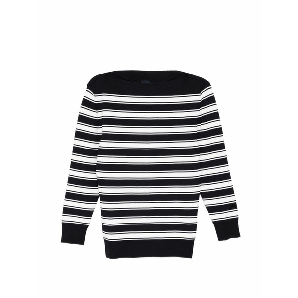 ジュン・ジー レディース 編み物\u0026スウェーター アウター Striped jumper Blue
