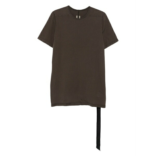 リックオウエンス メンズ プルオーバー トップス Short-sleeve trailing-detail t-shirt Brown