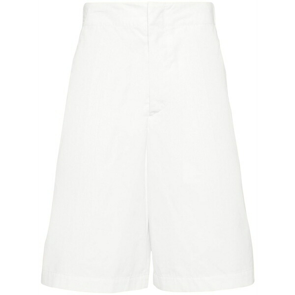 オーエーエムシー メンズ 心地よいズボン下 ボトムス Organic cotton bermuda shorts White