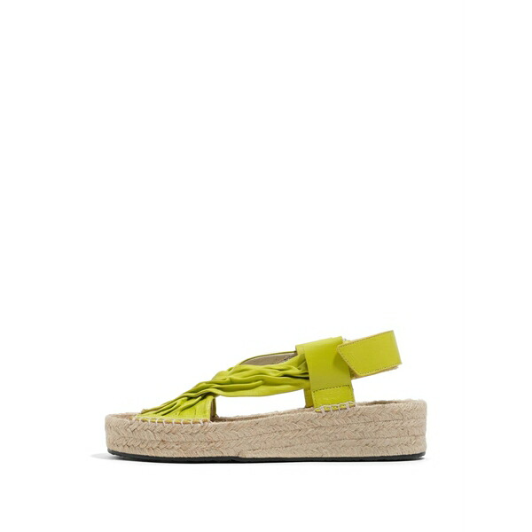 ビンバ イ ローラ レディース サンダル シューズ Ruched leather sandals Green|asty