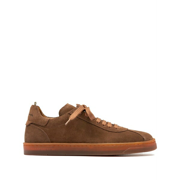 オフィチーネ 創作的 レディース スニーカー シューズ Lace-up suede sneakers Brown