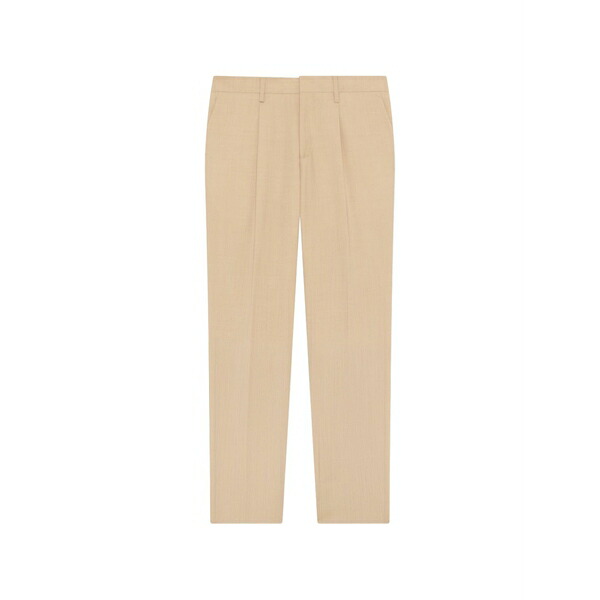 ラルディーニ メンズ 心地好いズボン下 ボトムス Pleated wool trousers Neutrals